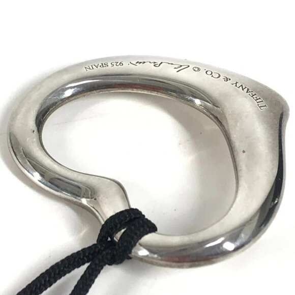 TIFFANY&Co. Open Heart Elsa Peretti Accessories Choker Necklace SV925 Silver - Picture 5 of 15